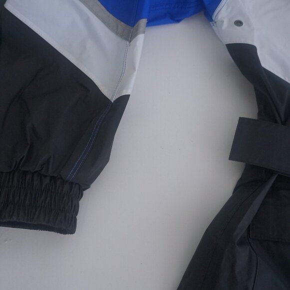 VTG '80S Tourmaster Riding Apparel Blue Black Biker Nylon Waterproof Jacket XS - Picture 8 of 11